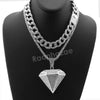 Hip Hop Quavo DIAMOND Miami Cuban Choker Tennis Chain Necklace L02 - Raonhazae