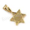 14K PT Gold STAR OF DAVID Pendant W/5mm 24" 30" Cuban Chain - Raonhazae