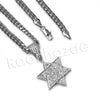 14K PT Gold STAR OF DAVID Pendant W/5mm 24" 30" Cuban Chain - Raonhazae