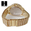 Men's Hip Hop 14K Gold PT Bling Lab Diamond Techno King Rapper Watch L6 - Raonhazae