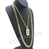 OCTOBER'S VERY OWN CHARM ROPE CHAIN DIAMOND CUT CUBAN CHAIN NECKLACE 72 - Raonhazae