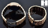 HIP HOP MEEK MILL LAB DIAMOND ROSE GOLD WATCH & BRACELET SET S003 - Raonhazae