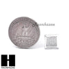 Sterling Silver .925 Lab Diamond 11mm Square Screw Back Earring SE002S - Raonhazae