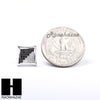 Sterling Silver .925 Lab Diamond 11mm Square Screw Back Earring SE002SB - Raonhazae