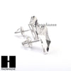 Sterling Silver .925 Lab Diamond 11mm Square Screw Back Earring SE002SB - Raonhazae