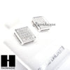 Sterling Silver .925 Lab Diamond 7mm Square Push Back Earring SE005S - Raonhazae