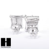 Sterling Silver .925 Lab Diamond 10mm Square Screw Back Earring SE011S - Raonhazae