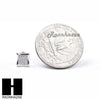 Sterling Silver .925 Lab Diamond 7mm Square Push Back Earring SE015S - Raonhazae