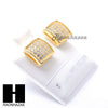 Sterling Silver .925 Lab Diamond 8mm Square Push Back Earring SE021G - Raonhazae