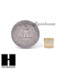 Sterling Silver .925 Lab Diamond 8mm Square Push Back Earring SE021G - Raonhazae