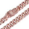 Hip Hop Iced 16" - 30" 20mm Heavy Simulated Diamond Miami Cuban Link Necklace Choker Bling
