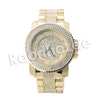 HIP HOP RAONHAZAE LION FACE LUXURY GOLD FINISHED LAB DIAMOND WATCH X6 - Raonhazae