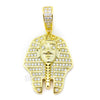 Sterling Silver .925 AAA Lab Diamond King-tut w/2.5mm 20" 24" Moon Cut Chain G48 - Raonhazae