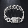 Hip Hop 20mm Gold Heavy Miami Prong Full Iced Paved Cuban Chain CZ Bling Rapper Necklaces