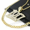 BIG NUMBER 1017 CHARM ROPE CHAIN DIAMOND CUT CUBAN CHAIN NECKLACE G61 - Raonhazae