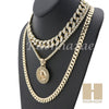 14K GOLD PT FREEMASON ROUND MIAMI CUBAN 16"~30" CHOKER TENNIS CHAIN S34 - Raonhazae