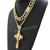 Hip Hop Quavo Shining Cross Miami Cuban Choker Chain Necklace L34 - Raonhazae