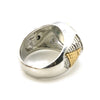 HIP HOP SOLID "MR. PRESIDENT FREE MASON" WHITE GOLD PLATED RING BK005G - Raonhazae