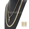 ANKH CROSS ROPE CHAIN DIAMOND CUT 30" CUBAN LINK CHAIN NECKLACE SS07G - Raonhazae