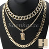 14K GOLD PT JESUS FACE MIAMI CUBAN 16"~30" CHOKER TENNIS CHAIN S27 - Raonhazae