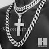 Hip Hop Cross Pendant 16" Choker 18" Tennis 30" Miami Cuban Chain 21S - Raonhazae