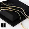 14k Gold Finish Heavy 5mm Miami Cuban Link Chain Necklace Bracelet Various Set D - Raonhazae