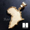 Mens 316L Stainless steel Gold Silver Africa Small map Pendant SS010 - Raonhazae