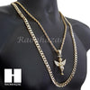 21 SAVAGE ANGEL CHARM DIAMOND CUT 30" CUBAN CHAIN NECKLACE SET G16 - Raonhazae