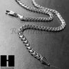 Men Hip Hop Rhodium Plated Medusa Pendant w/ 24" Miami Cuban Chain B15S - Raonhazae