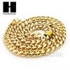 14k Gold Finish Heavy 10mm Miami Cuban Link Chain Necklace Bracelet Various Set - Raonhazae