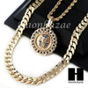 MEN KING TUT ROPE CHAIN DIAMOND CUT 30" CUBAN LINK CHAIN NECKLACE S016 - Raonhazae