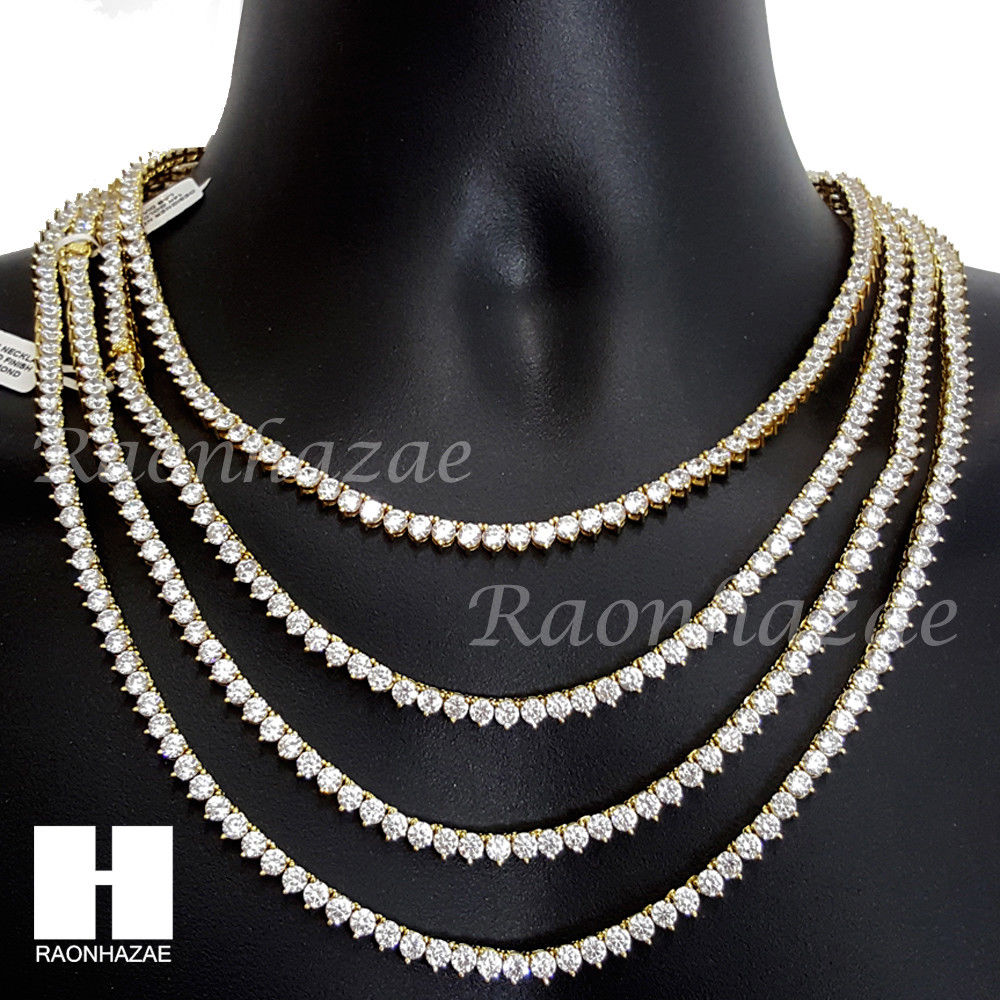 14k Gold Diamond Tennis Chain 3 mm 10.85 Ctw – Avianne Jewelers