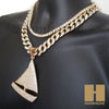 14k Gold PT Lil Yachty QC Miami Cuban 16"~20" Choker Chain Necklace H01 - Raonhazae