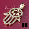 Sterling Silver .925 Hamsa 6 Points Star David 2.5mm Moon Cut Chain S01 - Raonhazae