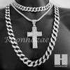 Hip Hop Cross Pendant 16" Choker 18" Tennis 30" Miami Cuban Chain 15S - Raonhazae