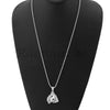 Sterling Silver .925 AAA Lab Diamond Smiling Buddha w/2.5mm Moon Cut Chain S052 - Raonhazae