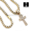 MEN HIP HOP ANKH TENNIS CHAIN DIAMOND CUT 30" CUBAN LINK CHAIN S54 - Raonhazae