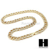 14k Gold PT 15mm 8.5" - 36" Miami Cuban Choker Chain Necklace Bracelet - Raonhazae