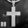 Hip Hop Cross Pendant 16" Choker 18" Tennis 30" Miami Cuban Chain 21S - Raonhazae