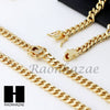 14k Gold Finish Heavy 6mm Miami Cuban Link Chain Necklace Bracelet Various Set Z - Raonhazae