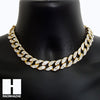 Hip Hop Premium Dog Tag Miami Cuban Choker Tennis Chain Necklace L - Raonhazae