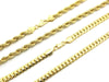 Men 14K Gold Plated 6mm 30" Rope & 6mm 30" Miami Cuban Link Chain Necklace SN09 - Raonhazae