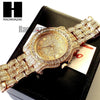 HIP HOP MEEK MILL LAB DIAMOND WATCH RUBY NECKLACE BRACELET EARRING S00 - Raonhazae