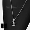 MENS STAINLESS STEEL BOAT ANCHOR JESUS CROSS PENDANT 24" CUBAN NECKLACE NP008 - Raonhazae