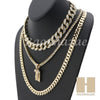 14K GOLD PT JESUS FACE MIAMI CUBAN 16"~30" CHOKER TENNIS CHAIN S27 - Raonhazae