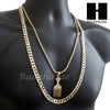 MEN BARBER SHOP RAZOR DIAMOND CUT 30" CUBAN LINK CHAIN NECKLACE S076G - Raonhazae