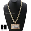 MENS L LAST SUPPER PENDANT & DIAMOND CUT CUBAN LINK CHAIN NECKLACE NN55 - Raonhazae
