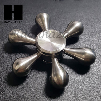 Stainless Steel High Speed Hand Spinner Stress Reliever Brass Adult Finger Toy - Raonhazae