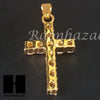 316L Stainless steel Gold 2Pac Cross Pendant Miami Cuban SS037 - Raonhazae
