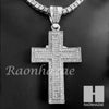 Hip Hop Cross Pendant 16" Choker 18" Tennis 30" Miami Cuban Chain 15S - Raonhazae